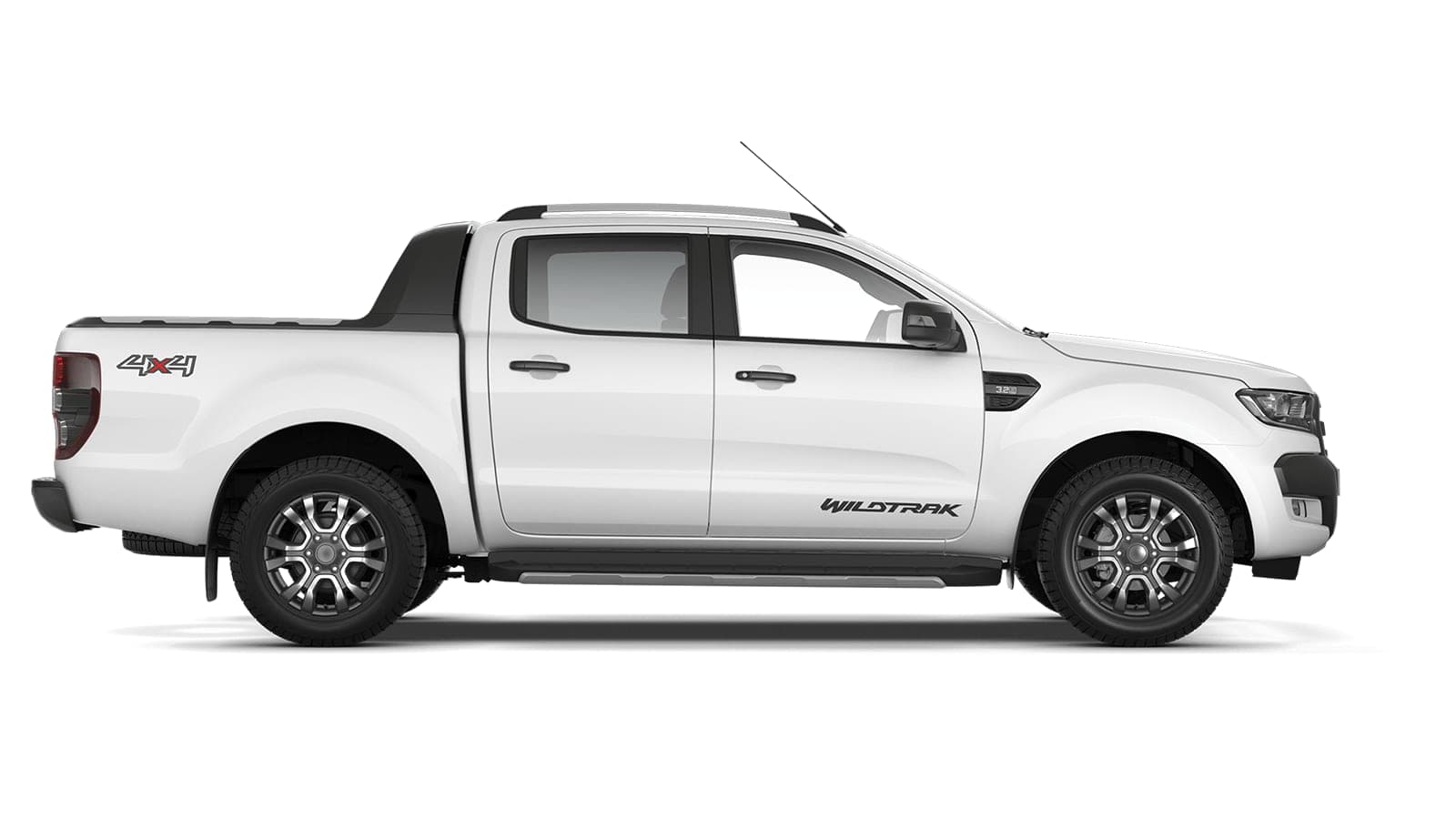 Ford Ranger double cabine blanc vu de profil